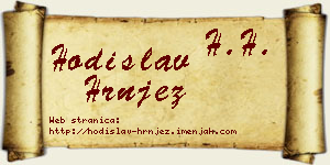 Hodislav Hrnjez vizit kartica